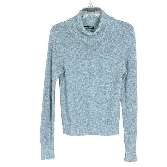 Brandy Melville Gray Wool Blend Turtleneck Long Sleeve Sweater Women's Size S - Picture 4 of 13